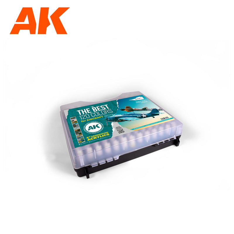 AK Interactive 3G Plastic Briefcase 120 Aircraft Colors