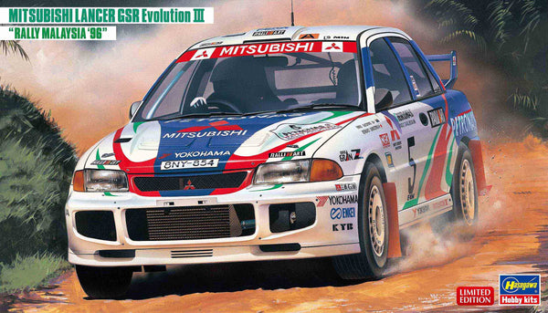 Hasegawa 1/24 Mitsubishi Lancer GSR Evolution III 'Rally Malaysia '96'