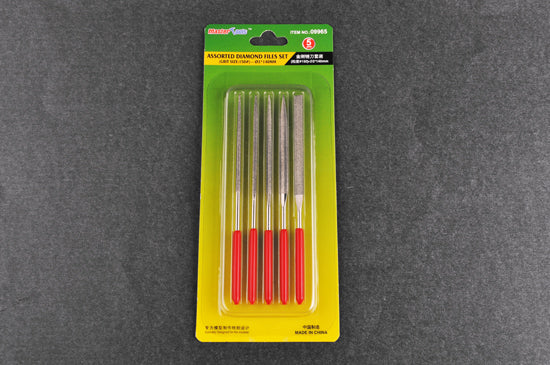 Master Tools Assorted diamond files set (Grit size:150#, 5pcs)-_3x140mm