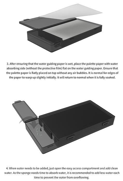 DSPIAE Moisture-Retaining Wet Palette for Acrylic Paints