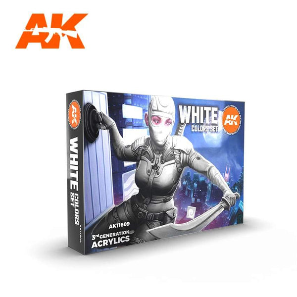 AK Interactive 3G White Colors Set