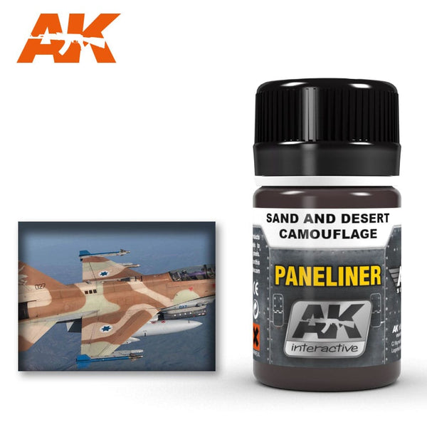 AK Interactive Paneliner For Sand And Desert Camouflage 35ml