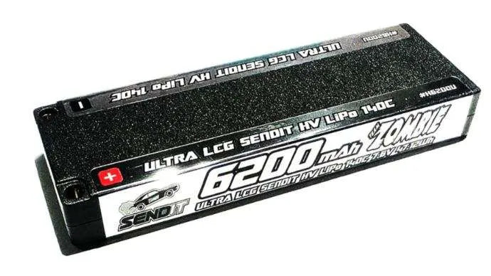 Team Zombie SENDIT 6200mAh 7.6v HV 140c Ultra LCG