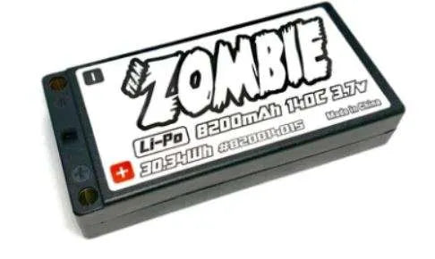 Team Zombie 8200mah 140C 3.7V 1/12 1Cell Li-Po Battery Pack