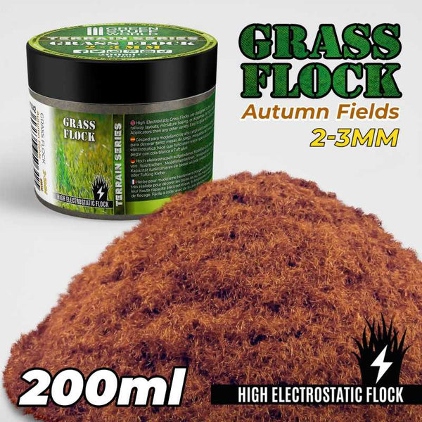 Static Grass Flock 2-3mm - AUTUMN FIELDS - 200 ml